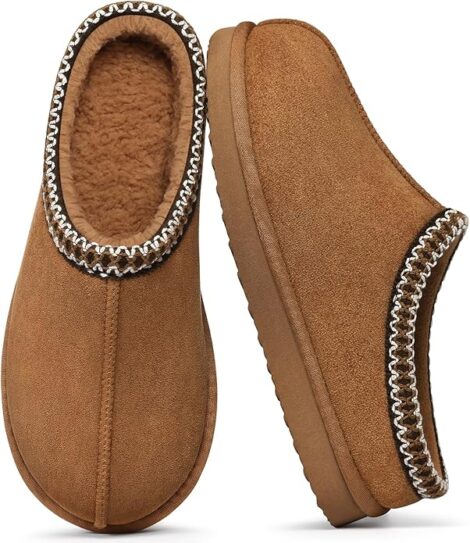 Litfun Memory Foam Slippers for Women Cozy Warm House Shoes Indoor and Outdoor